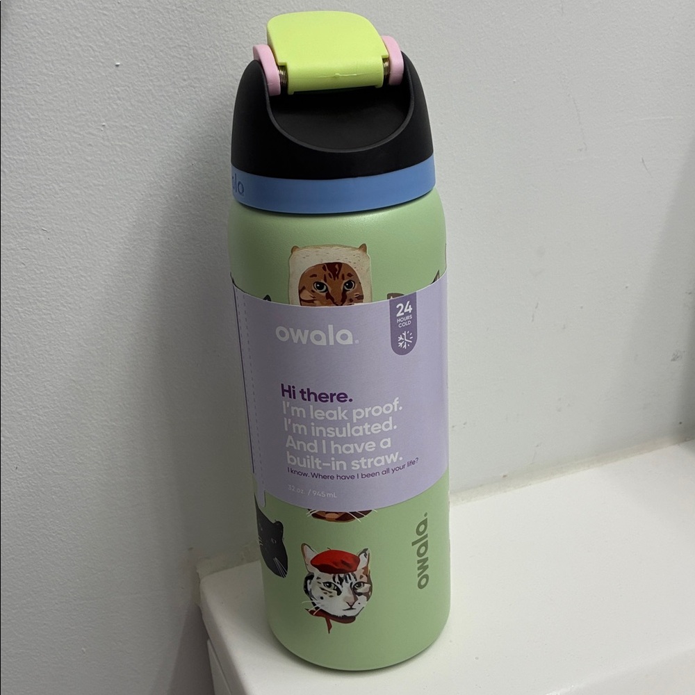 NEW 🐱 Owala Cat lovers bottle